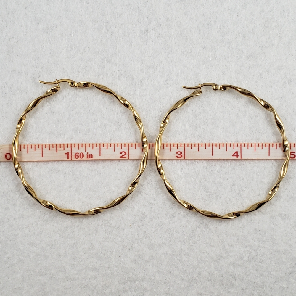 2.25" Stainless Steel Hoops - Picture 7 of 7